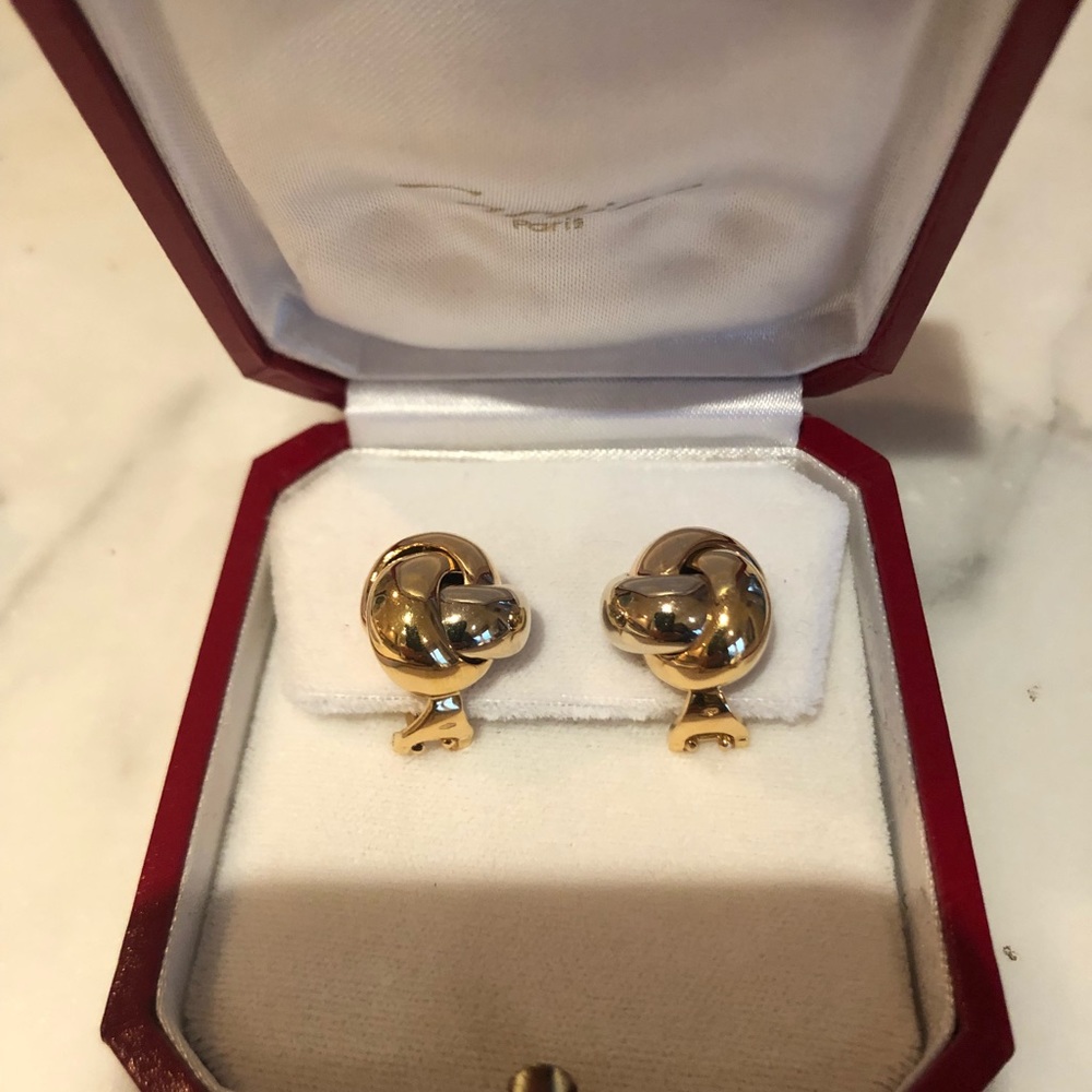 Cartier trinity knot earrings